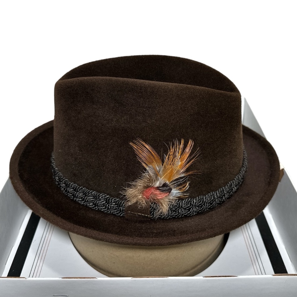 Vintage Stetson Fedora Hat The Sovereign, Mens sz 6 7/8